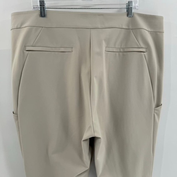 Athleta Stellar Straight Crop Pants Plus Sz 22 Tan Gray - Picture 6 of 8